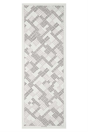 İmannoor Piyano Beyaz Floş Viskon Şal 70x200