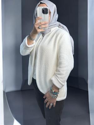 İTALY ANGORA CEKET - KEMİK