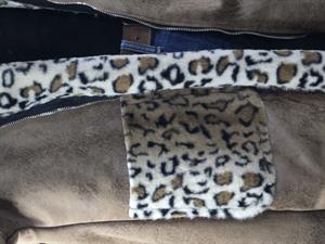 İTALY LEOPAR ASTARLI NUBUK CEKET - CAMEL