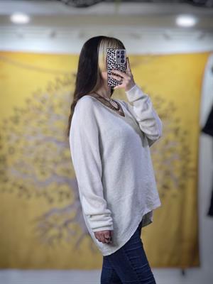 İTALY YÜN KAZAK - KEMİK
