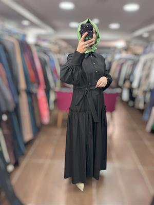 KAHMA KHM25Y13153 ELBİSE - SİYAH