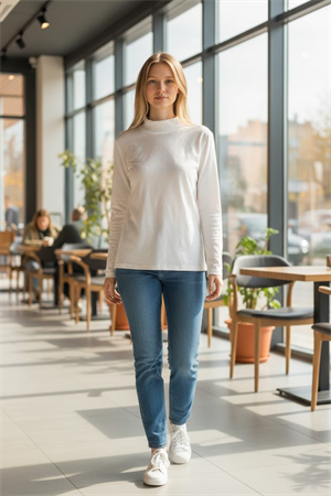 KAHMA KHM25Y17101 BLUZ - EKRU