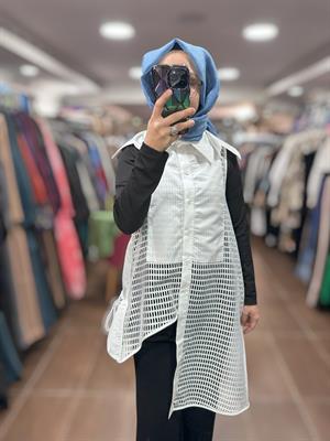 KAHMA KHM25Y24150 YELEK - BEYAZ