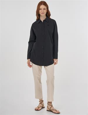 KAYRA KA-B25-11019 Rahat Kesim Pamuklu Tunik - Siyah