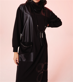 KB-RD20975 ELBİSE - SİYAH