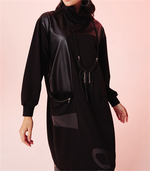 KB-RD20975 ELBİSE - SİYAH