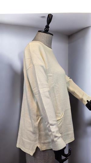 LARA BOYUN TRİKO SWEAT - KREM