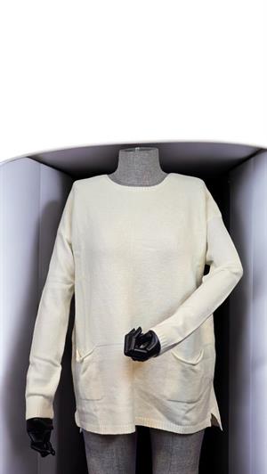 LARA BOYUN TRİKO SWEAT - KREM