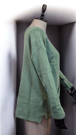 LARA BOYUN TRİKO SWEAT - YEŞİL