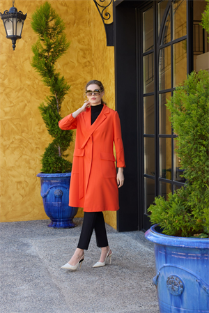 MissWhence 35203 Blazer Ceket - Oranj