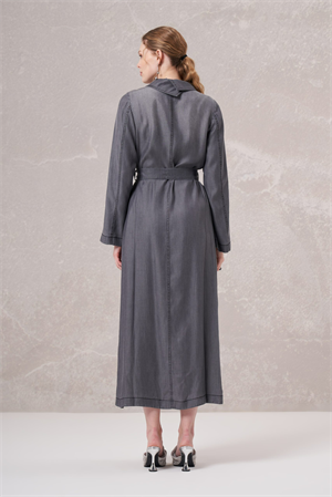 MissWhence 35518 Tencel Pardesü - Gri