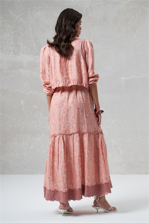 MissWhence 35803 Yelekli Elbise - Pudra