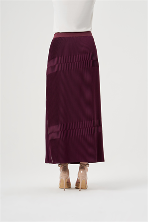 MissWhence 35901 Piliseli Etek - Bordo