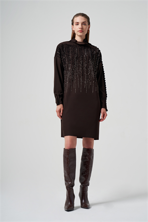 MissWhence 36012 Tunik - Kahve