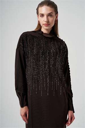 MissWhence 36012 Tunik - Kahve