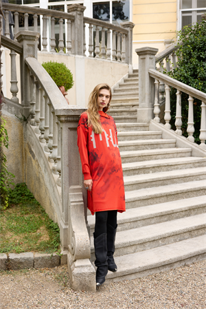 MissWhence 36021 Triko Tunik - -Turuncu