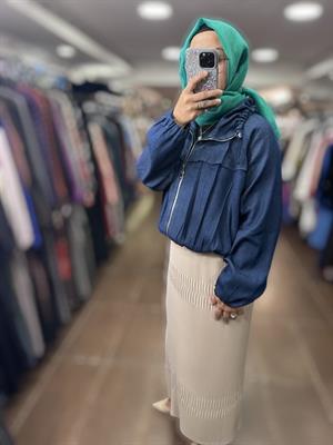 MissWhence 37110 Kot Ceket - Lacivert
