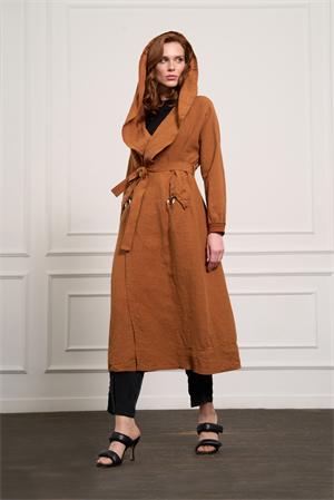 MissWhence 37401 Keten Kap - Tarçın