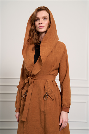 MissWhence 37401 Keten Kap - Tarçın