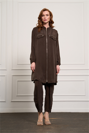 MissWhence 37402 Cupro Kap - Kahve