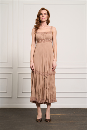 MissWhence 37806 Elbise - Camel