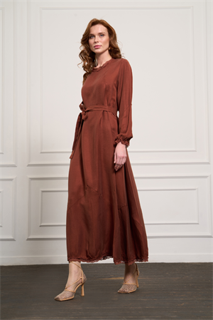 MissWhence 37831 Elbise - Turuncu