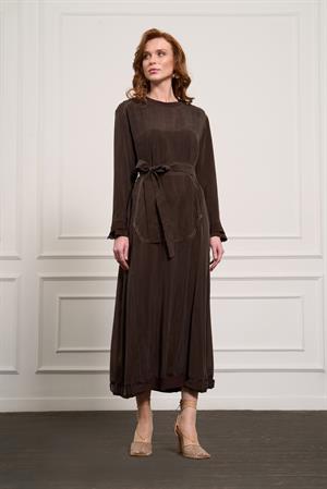MissWhence 37838 Elbise - Kahverengi
