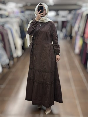 MissWhence 39807 ELBİSE - KAHVE