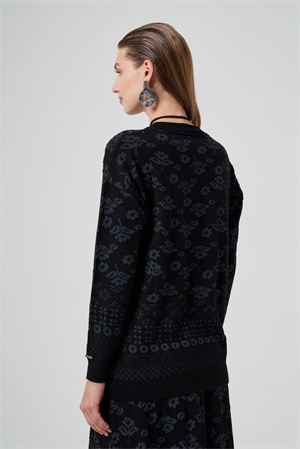 MissWhence MİSS 252-253 Triko Takım - Siyah