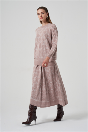 MissWhence MİSS 252-253 Triko Takım - Vizon