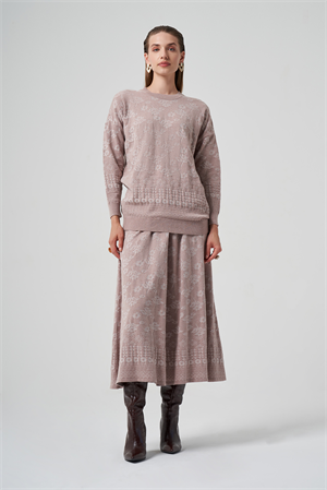 MissWhence MİSS 252-253 Triko Takım - Vizon