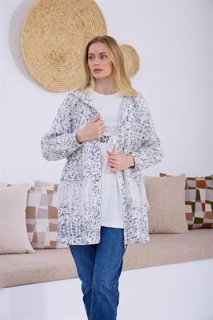 Moodbasic Dantel Detaylı Desenli Takım - Ekru