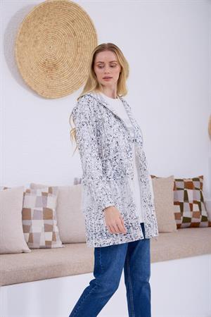 Moodbasic Dantel Detaylı Desenli Takım - Ekru
