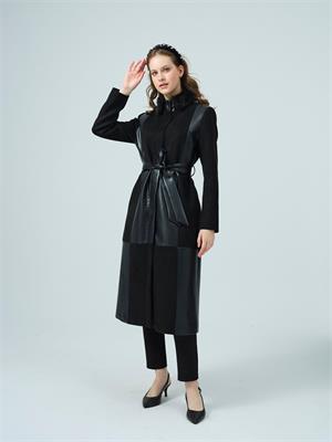 Moodbasic MB15.0135 KÜRKLÜ DERİ KAP - SİYAH