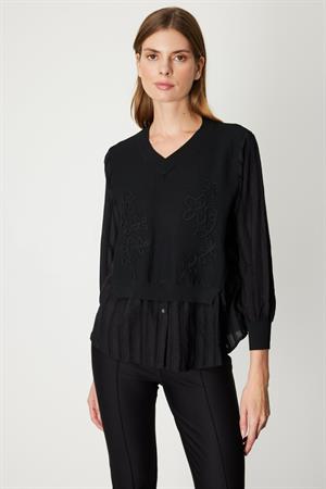ON FASHION 26K.ON.BLZ.60348.01 2502 BLUZ - SİYAH