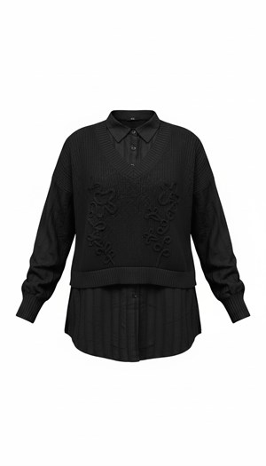 ON FASHION 26K.ON.BLZ.60351.01 2505 BLUZ - SİYAH