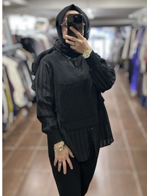 ON FASHION 26K.ON.BLZ.60351.01 2505 BLUZ - SİYAH