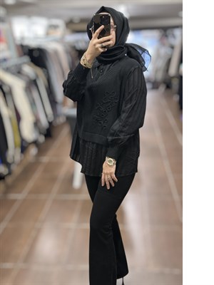 ON FASHION 26K.ON.BLZ.60351.01 2505 BLUZ - SİYAH