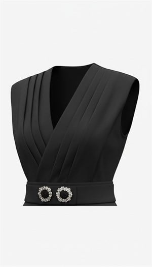 ON FASHION 26Y.ON.BLZ.70300.01 TAŞ DETAYLI BLUZ - SİYAH