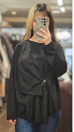 ON FASHION 26Y.ON.BLZ.70309.01 BLUZ - SİYAH