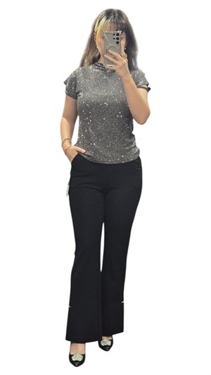 ON FASHION 26Y.ON.BLZ.70357.01 BLUZ - GÜMÜŞ