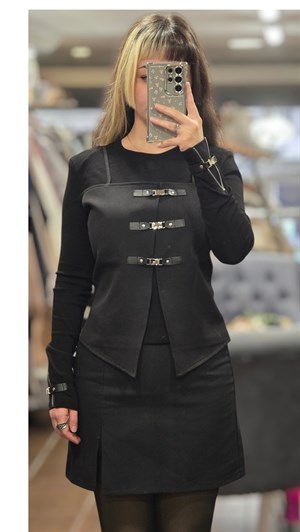 ON FASHION 26Y.ON.BLZ.70367.01 BLUZ - SİYAH