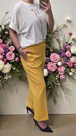 ON FASHION 26Y.ON.BLZ.71379.01 ZİNCİR AKSESUARLI DOUBLE KOL BLUZ - EKRU