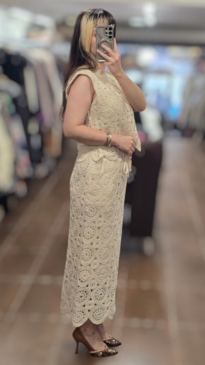 ON FASHION 26Y.ON.BLZ.76371.01 KOLSUZ SIFIR YAKA BLUZ - KREM