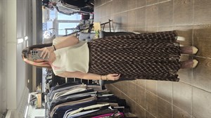 ON FASHION 26Y.ON.ETK.74218.01 BELİ LASTİKLİ MİDİ BOY FIRFIR ETEK-KAHVE