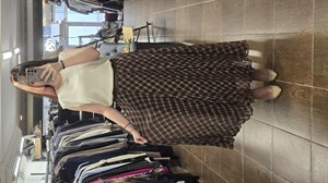 ON FASHION 26Y.ON.ETK.74218.01 BELİ LASTİKLİ MİDİ BOY FIRFIR ETEK-KAHVE