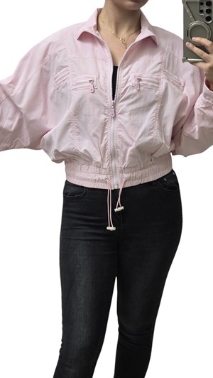 ON FASHION 26Y.ON.MNT.76707.01 BELİ LASTİKLİ PARAŞÜT KUMAŞ CEKET - pembe