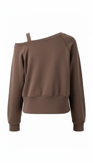ON FASHION 26Y.ON.SWT.76324.01 OMZU AÇIK VEREV SWEAT - KAHVE