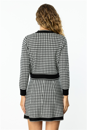 ON FASHION Cepli Desenli Hırka - Siyah