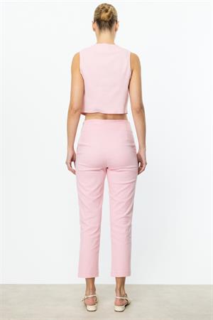 ON FASHION ÇİAMLI DAR PANTOLON - PEMBE